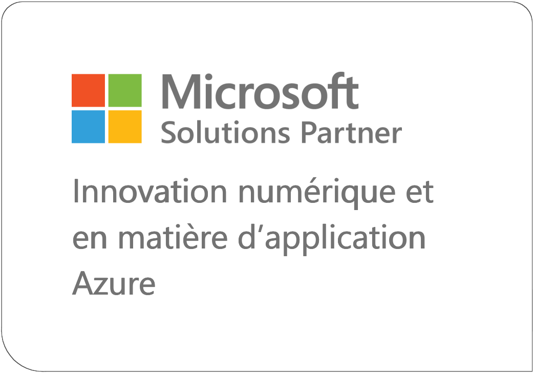 Logo Microsoft Solution Partner Innovation numérique Azure